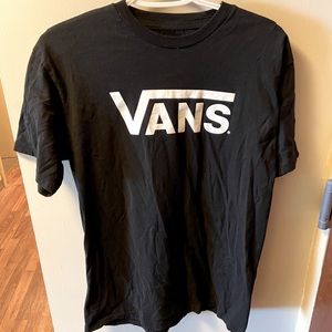 Black Vans Logo T-Shirt Medium